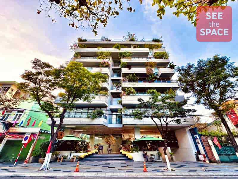 Modern office space with open views and flexible layouts