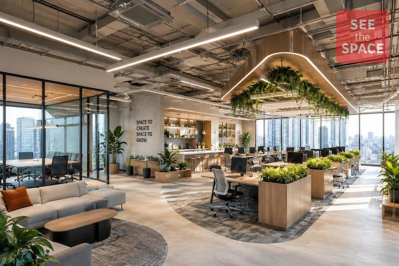 The primary workspace should provide comfort, adequate lighting, and an efficient layout to maximize employee productivity.