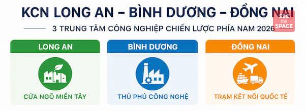 Toàn Cảnh Thị Trường KCN Long An – Bình Dương – Đồng Nai: Ba "Chân Kiềng" Công Nghiệp Phía Nam