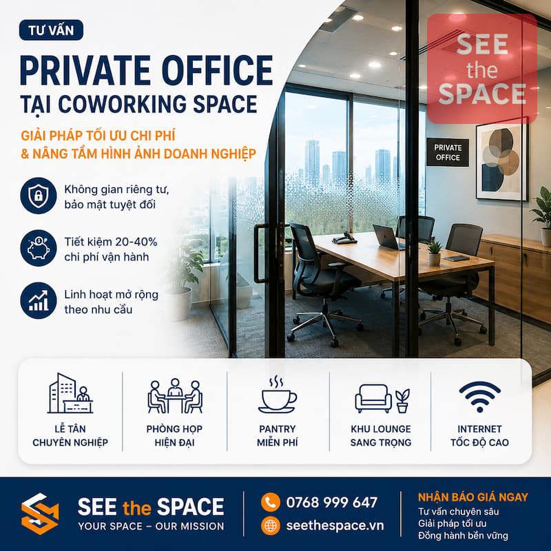 Phòng Riêng Tại Coworking Space: Giải Pháp Tối ƯU Chi Phí & Nâng Tầm Hình Ảnh Doanh Nghiệp