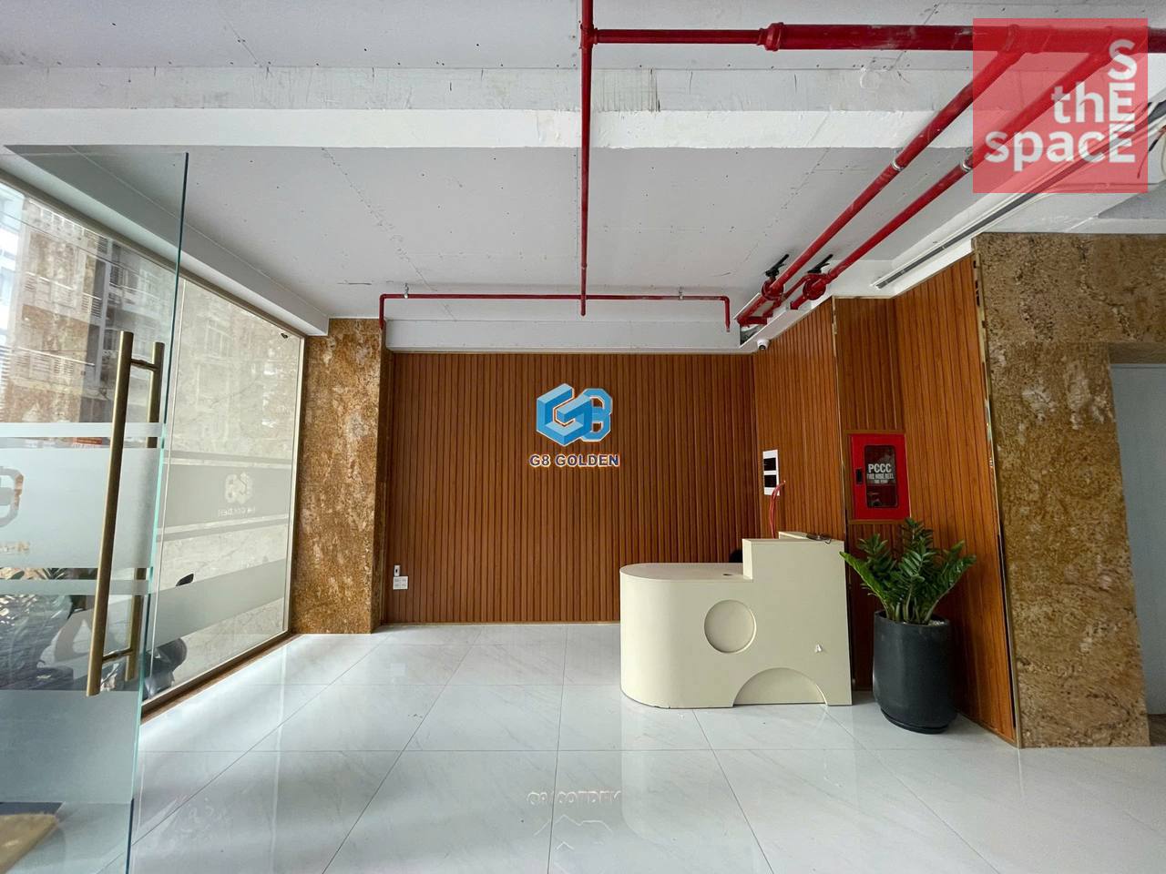 Sảnh lễ tân văn phòng G8 Golden Trần Quang Khải