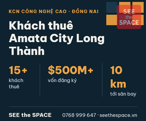 Khách thuê Amata City Long Thành, Đồng Nai: hơn 15 doanh nghiệp, vốn trên 500 triệu USD, cách sân bay Long Thành 10 km