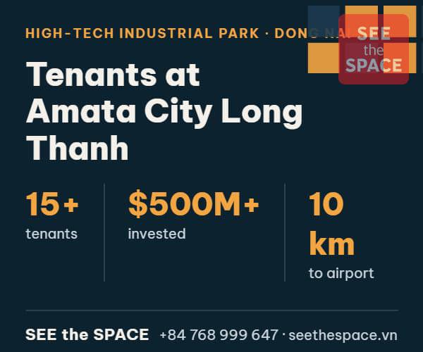 Tenants at Amata City Long Thanh, Dong Nai: 15+ companies, over USD 500 million invested, 10 km from Long Thanh Airport