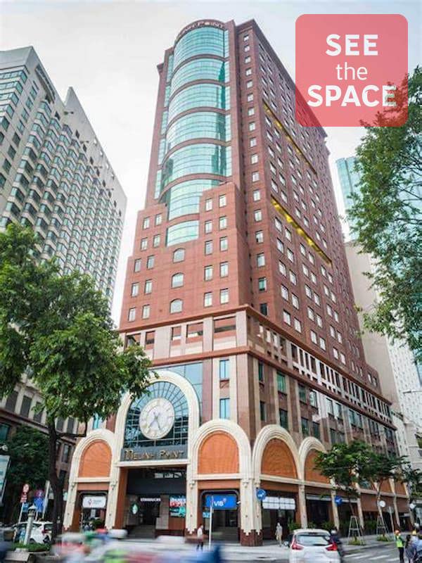 MeLinh Point Tower — Exterior view of MeLinh Point Tower at Me Linh Square, District 1, with direct views over the Saigon River, Green Mark Platinum certified