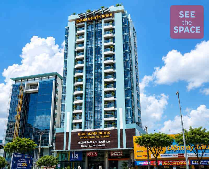 Find your next office at Quang Nguyen Building. Prime Nguyen Huu Tho location, flexible office sizes, and convenient access to Da Nang Airport.