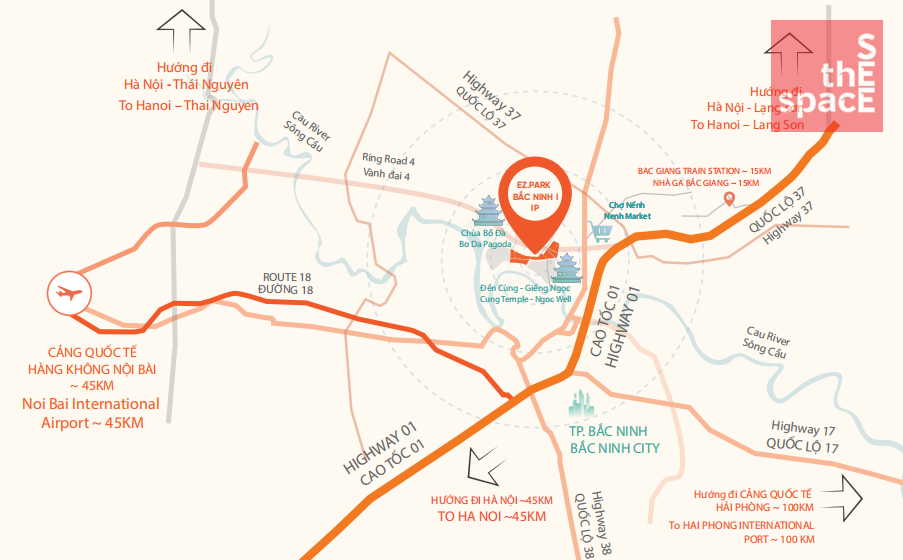 Location - factory land near Hanoi EZ Park Bac Ninh