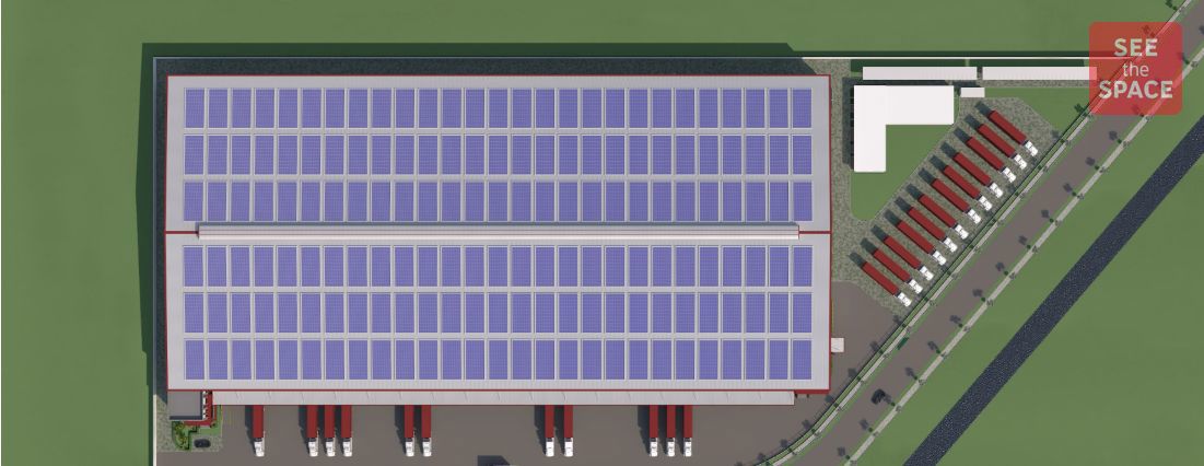 Nhà kho xây sẵn hạng A Vietlog Industrial tại KCN Minh Quang, Hưng Yên với chiều cao 12,5 m và hạ tầng logistics hiện đại