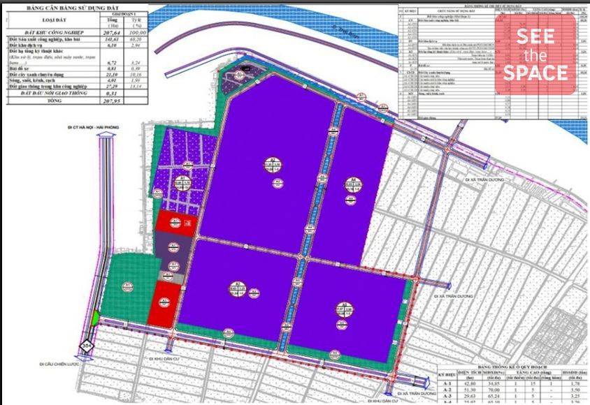 Tran Duong – Hoa Binh Industrial Park industrial land for lease in Hai Phong, Vietnam