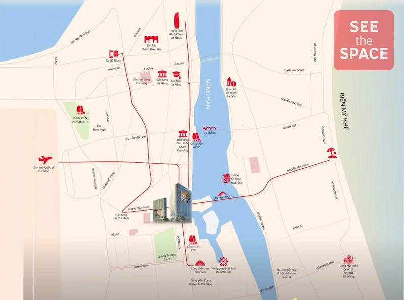Vị trí Văn phòng hạng A Viettel Techhub Building Đà Nẵng