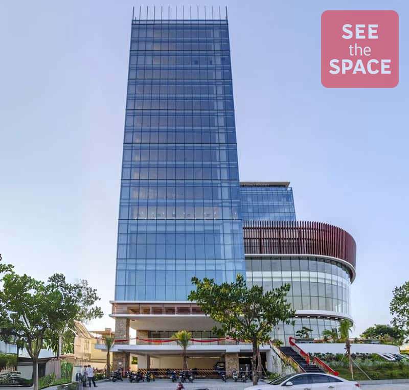 Exterior view of DITP Trung Nam Land office building in Da Nang