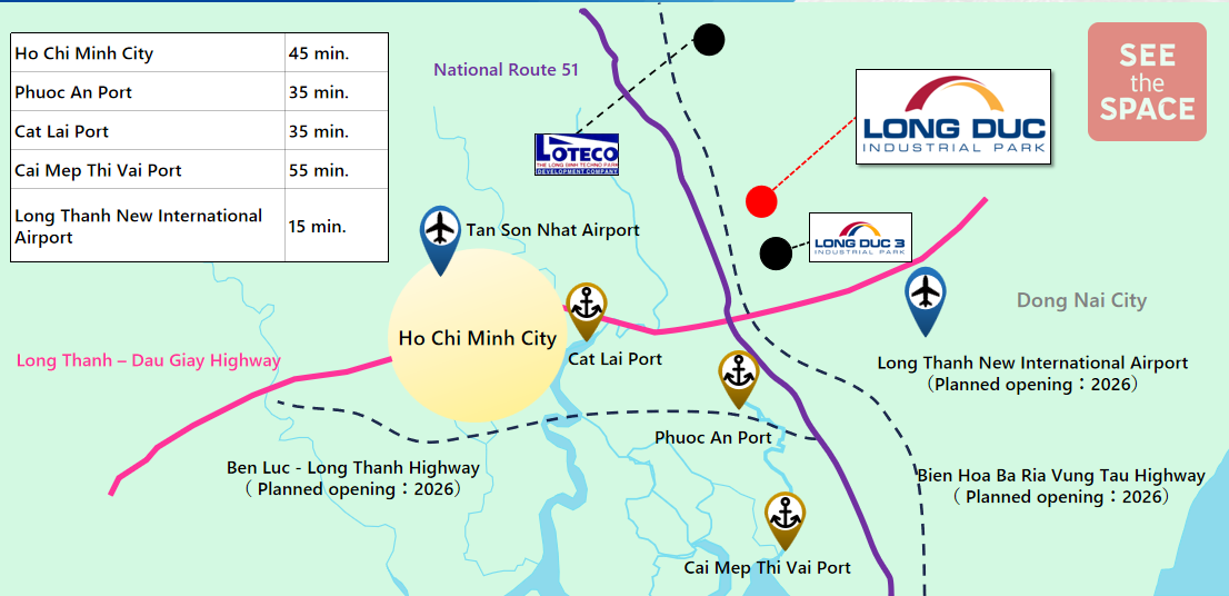 Kho xưởng hiện đại KCN Long Đức