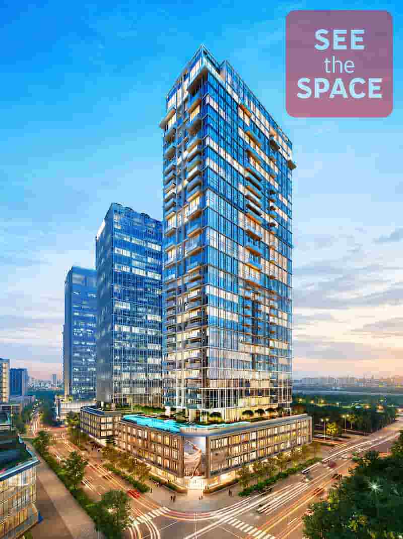 Phối cảnh dự án văn phòng hạng A+ The OpusK tại Thủ Thiêm, giai đoạn cuối của The Metropole Thủ Thiêm
