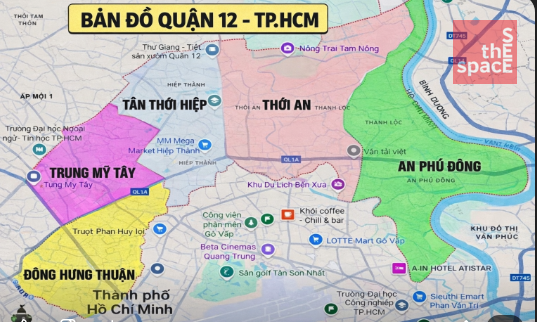 Phường mới Quận 12 sau sáp nhập 2025 | Định vị văn phòng