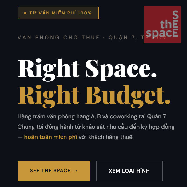 Văn Phòng Cho Thuê Quận 7 – Tư Vấn Miễn Phí l Right Space, Right Budget
